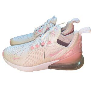 Nike Air Max 270 White Soft Pink Sneakers-Size 7-GUC
